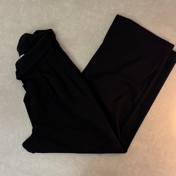 OAK + FORT Black Wide Leg Pants - Picture 1 of 3
